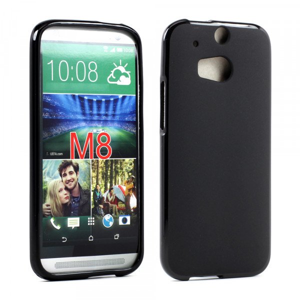 Wholesale HTC One M8 TPU Gel Case (Black)